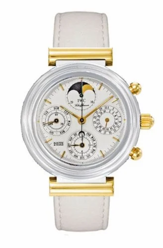 IWC Da Vinci Perpetual White Ceramic / Yellow Gold / White / German IW3755-05 (IW375505)